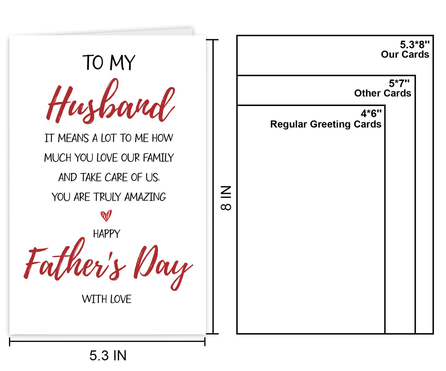 Funny Fathers Day Card for Dad Stepdad Bonus Dad Husband Grandpa, Humorous Happy Father's Day Card Gift from Son Daughter Grandson Granddaughter, Unique Fathers Day Card for Him BST202