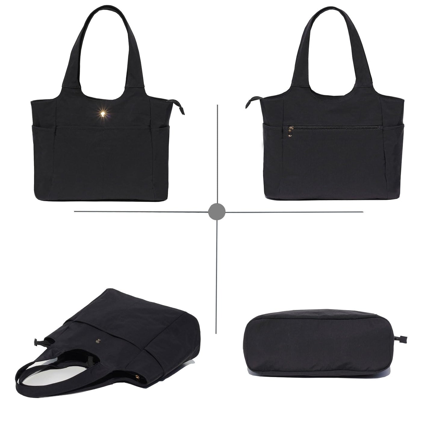ESVAN Yoga Tote Bag Mat bag Women Shoulder Bags Carryall Tote for Travel Office Workout Gym Nurse Beach BST326H