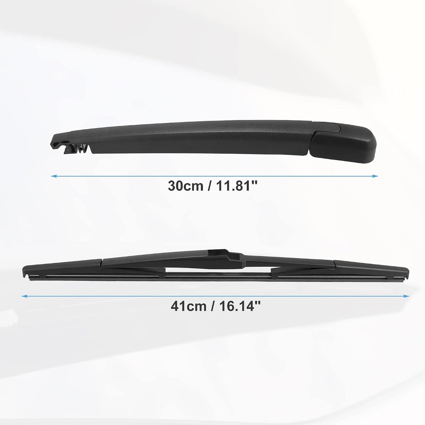 ACROPIX Rear Windshield Wiper Blade Arm Assembly Fit for Toyota Land Cruiser J120 - Pack of 2 Black WN420