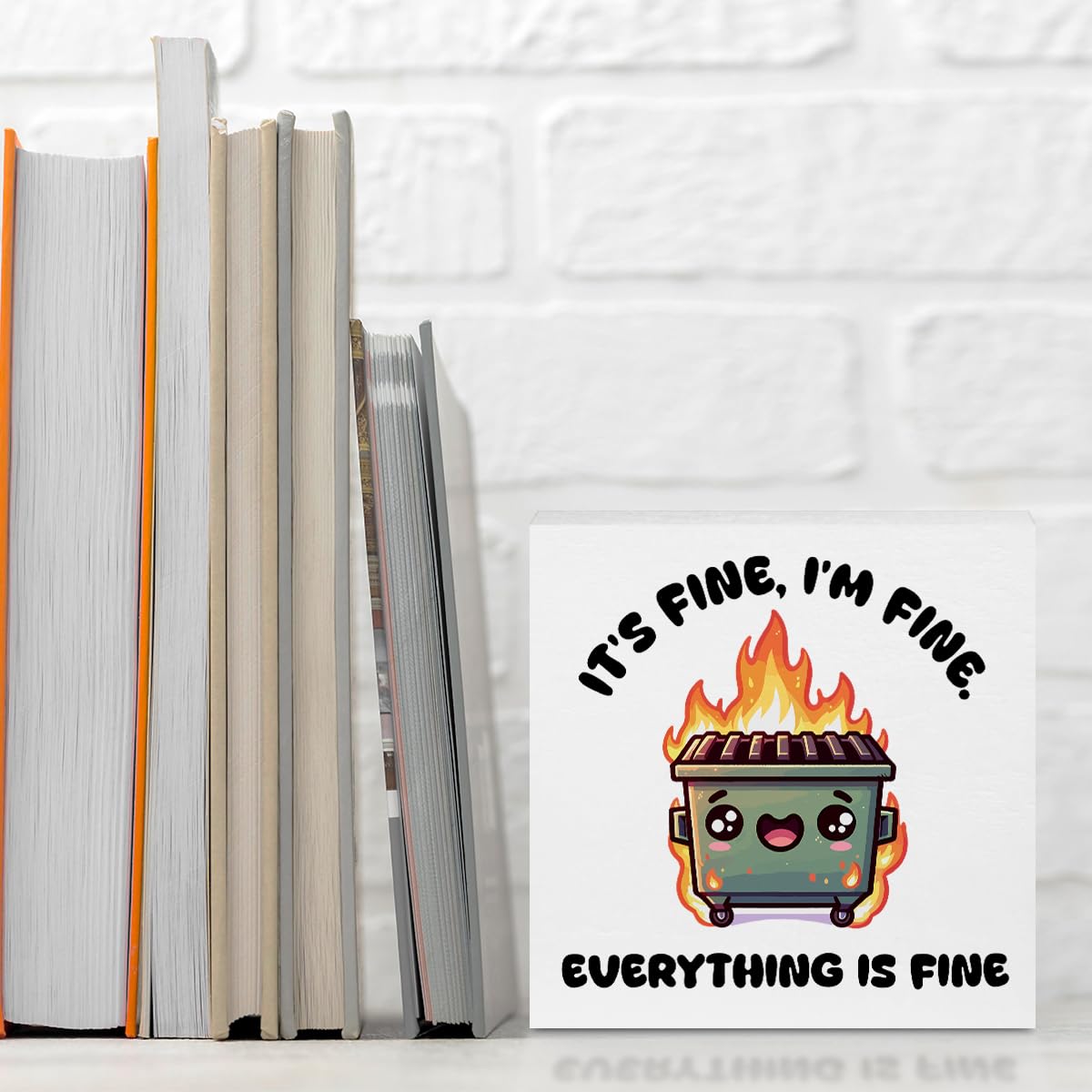 Inspirational Motivational Gifts Employee Appreciation Gifts Wood Box Sign | Daily Affirmations for Women, Little Reminders You are Enough Wooden Box Desk Decorative Sign for Office Desk Table Shelf BST202