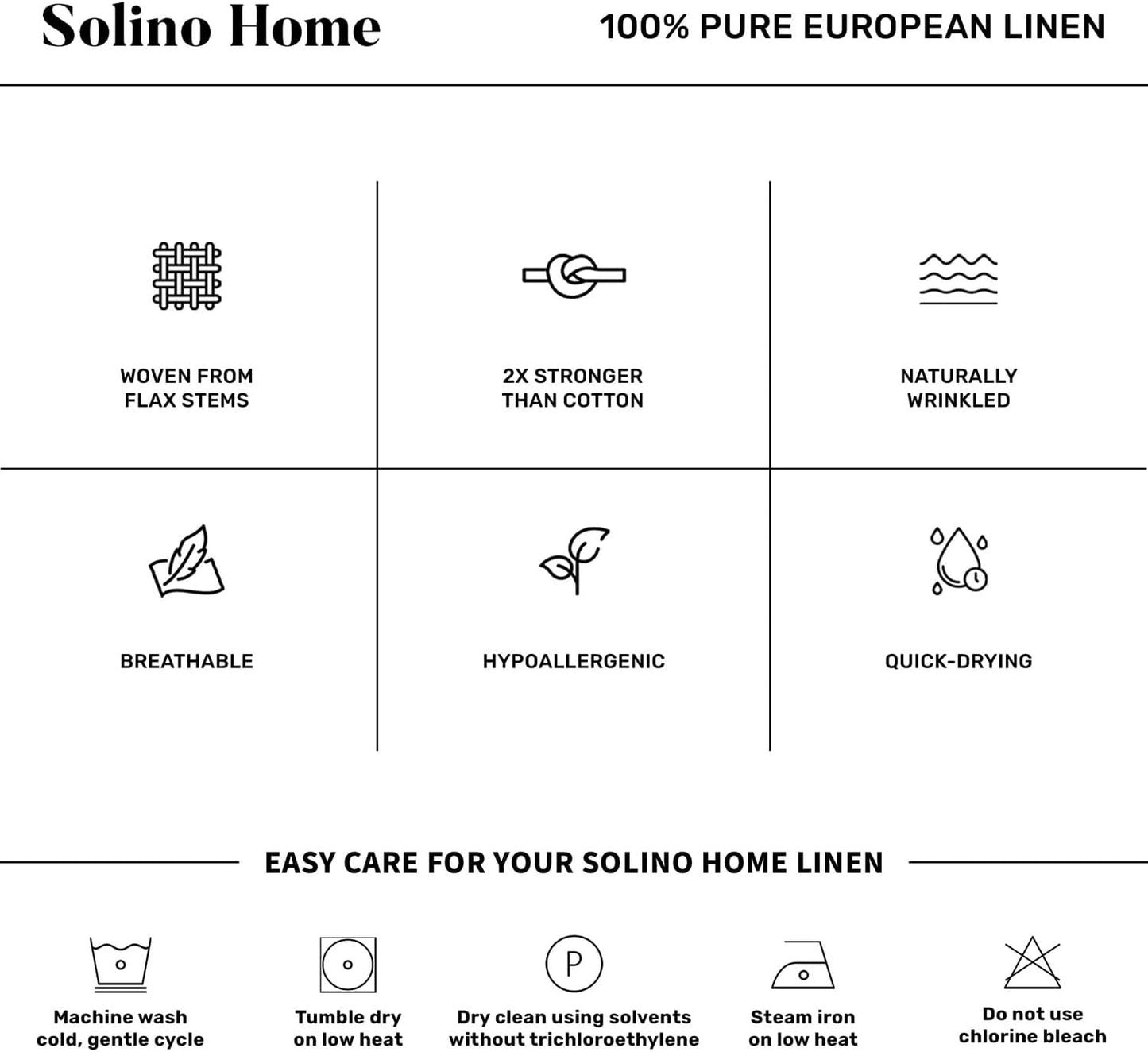Solino Home 100% Pure Linen Curtain Panel Indigo, Linen Curtain 52 x 108 in | Drapery Panels floor-length light filtering panel for living and dining rooms, Chambray Indigo, OEKO-TEX Certified, easy care BST326SOLH