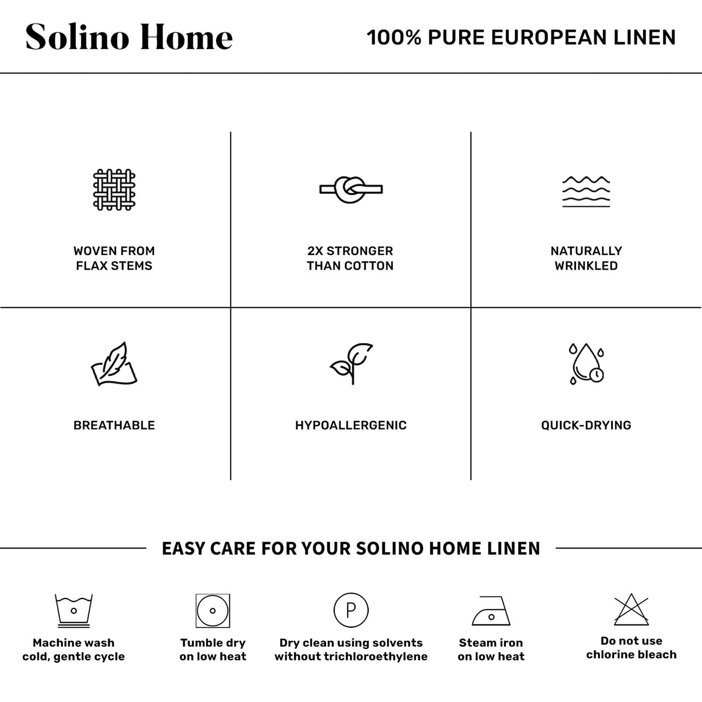 Solino Home 100% Linen Square Placemats White, Fete 14 x 14 in, Set of 4 | Square Table Mats square place settings for daily and festive dining; neatly mitered corners; Pure Linen; OEKO-TEX Certified BST326SOLH