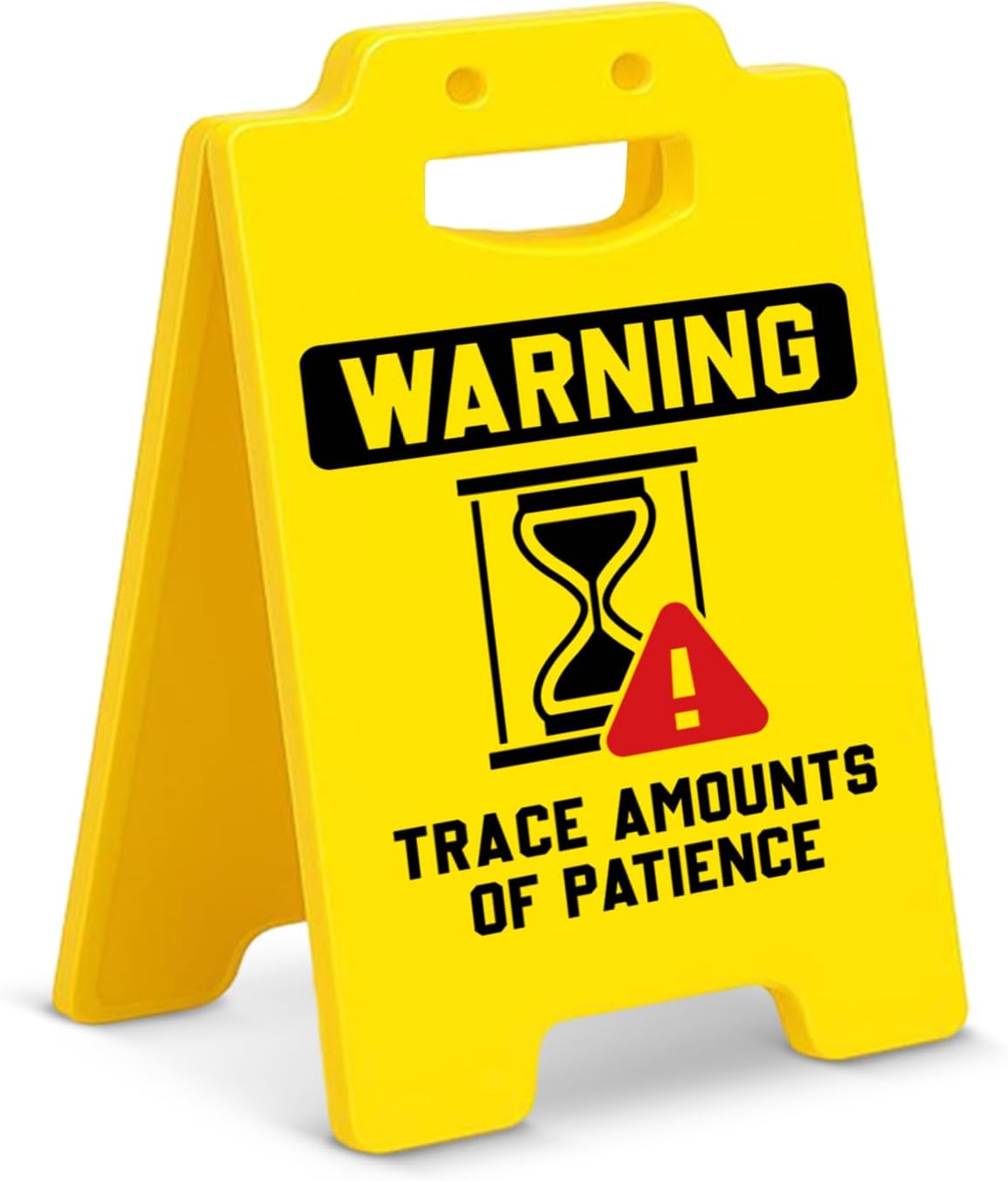 Funny Office Desk Decor Sign Trace Amounts of Patience Sign Cubicle Decorations Humor Office Gifts for Boss Supervisor Leader Coworker BST202