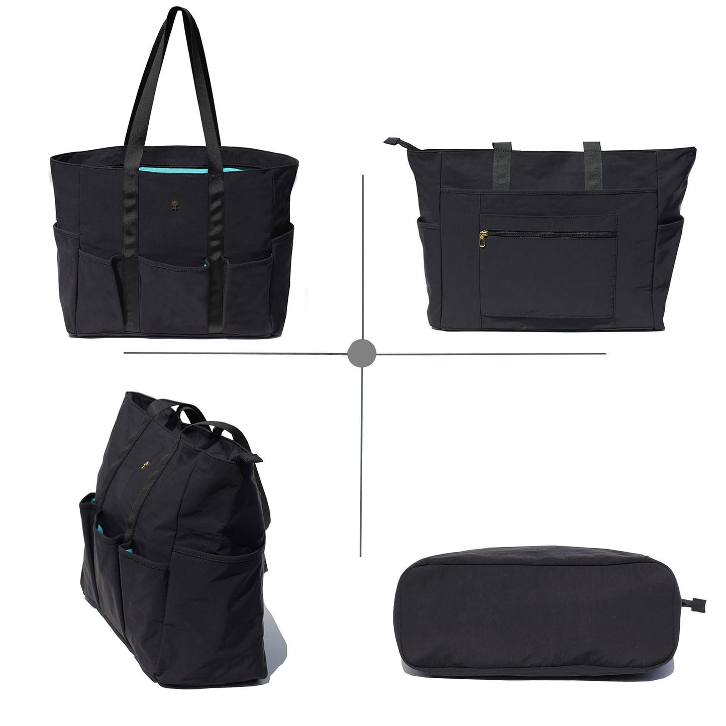 ESVAN Utility Tote Bag Weekender Duffle Bag with 13 Pockets - Perfect for Travel, Work, Gym, Beach, Teachers, and Nurses BST326H