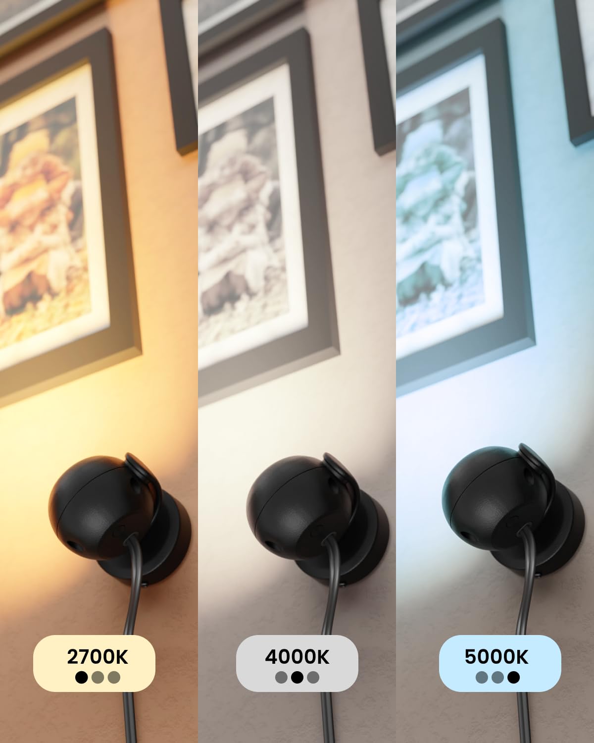 Sunco Spot Lights Indoor, LED Uplighting Ceiling Spotlight Fixtures, Plant Light Décor, 300 LM, 3W, Selectable CCT 2700K/4000K/5000K, 50000 Lifetime Hours, with Remote Control ETL 2 Pack