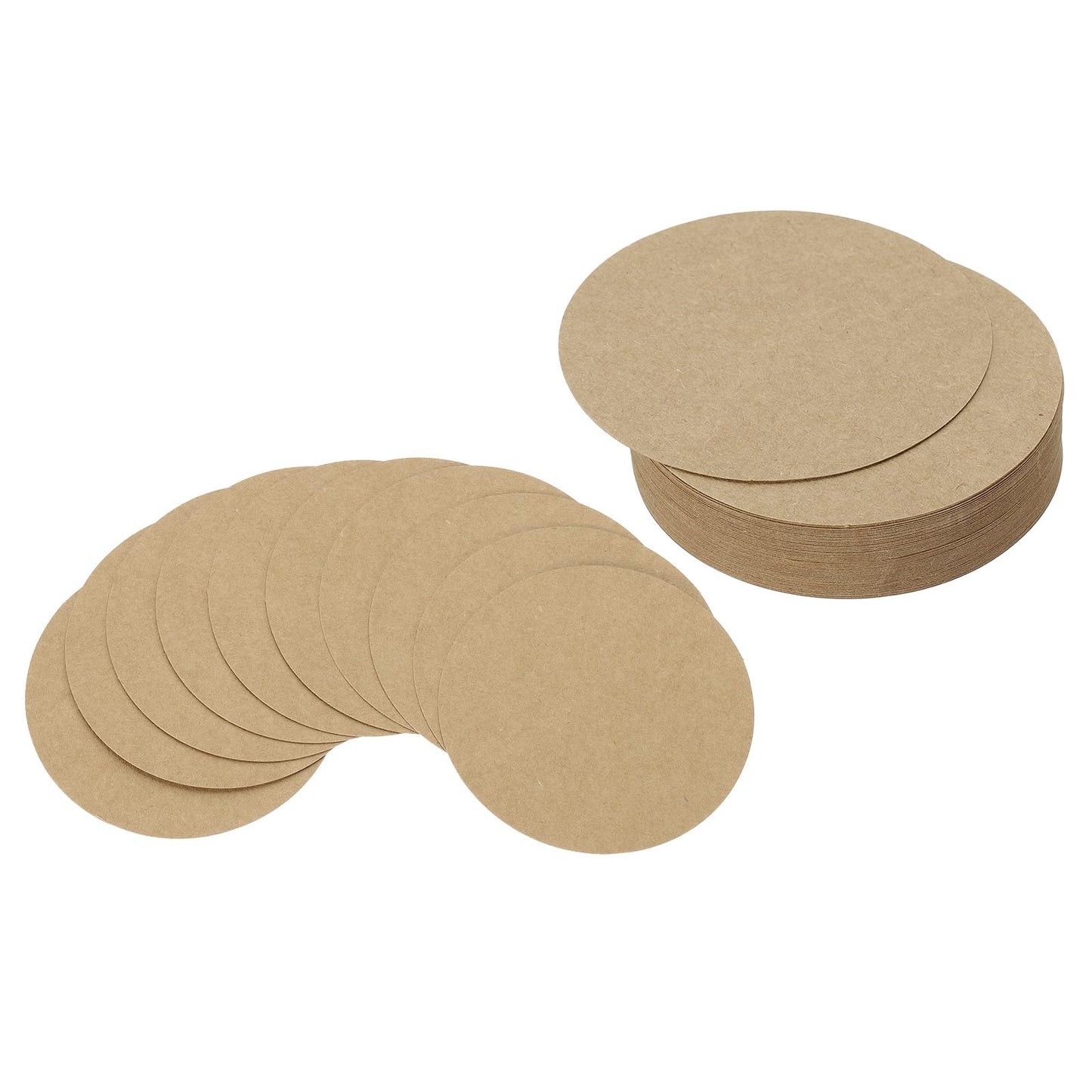 PATIKIL 4inch Circle Card Stock, 50Pcs Round Shape Cutouts Paper Thick Cardstock Coaster for DIY Craft Projects Classroom Bulletin Board Decor, Sky Blue BST326L