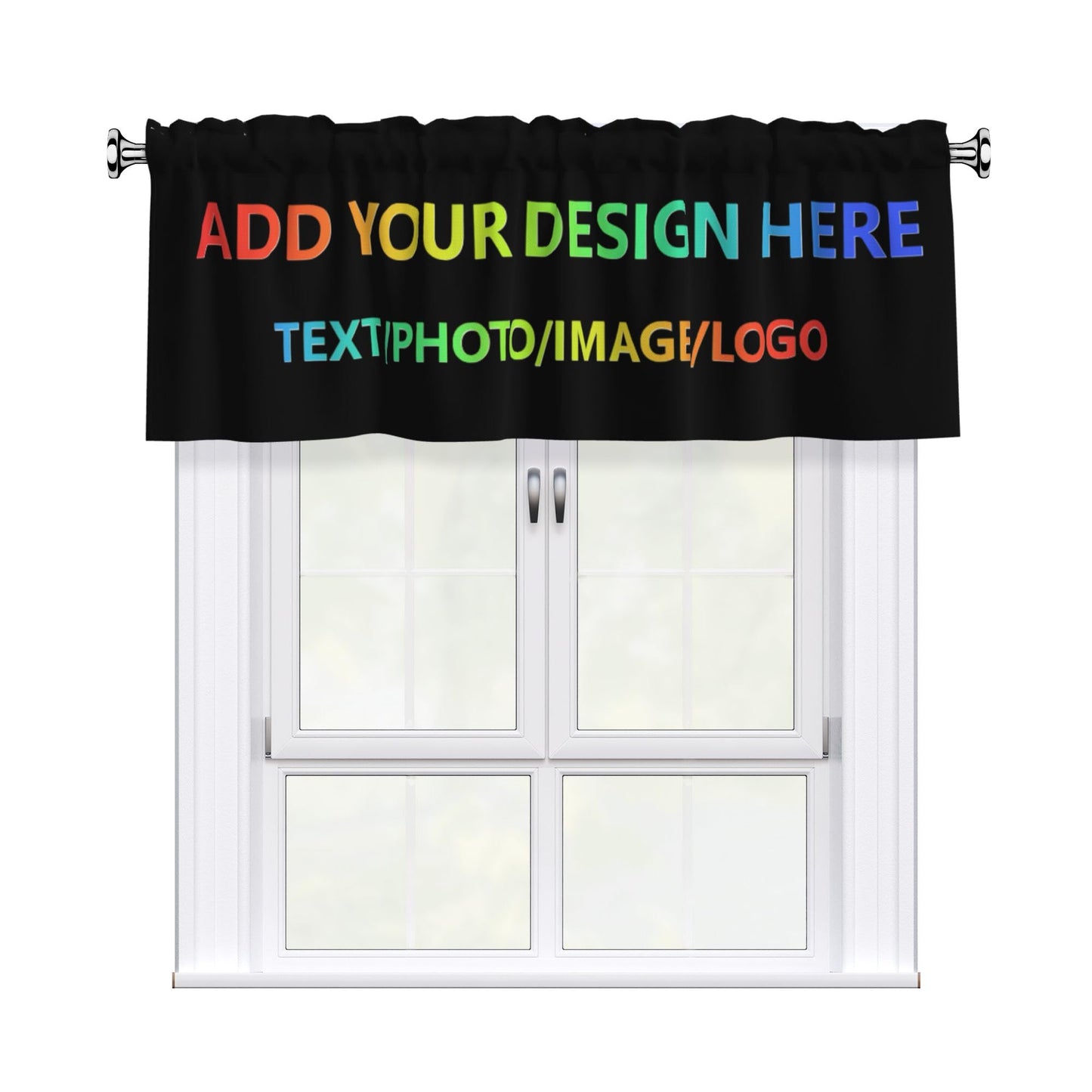 Easter Valances for Windows - Pink Spring Cafe Curtains Floral Bunny Short Curtains for Living Room Bathroom Bedroom Basement BST202