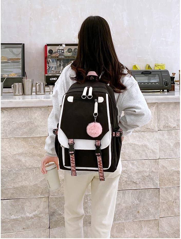 dageraad Backpacks For Teen Girls With USB Port,Kids Backpack With USB Lightweight Water Resistant Can Hold 15.6in Notebook,Tablets.Girls Backpack Can Be Used As Gift for Students Or Friends (Green) BST326H