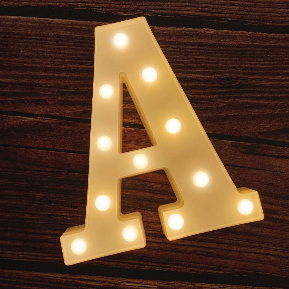 MUMUXI Marquee Light Up Letters | Large Light Up Numbers | Battery Powered and Bright with Every Letter of the Alphabet | For Wedding, Birthday, Party, Celebration, Christmas or Home Decoration (0) BST220