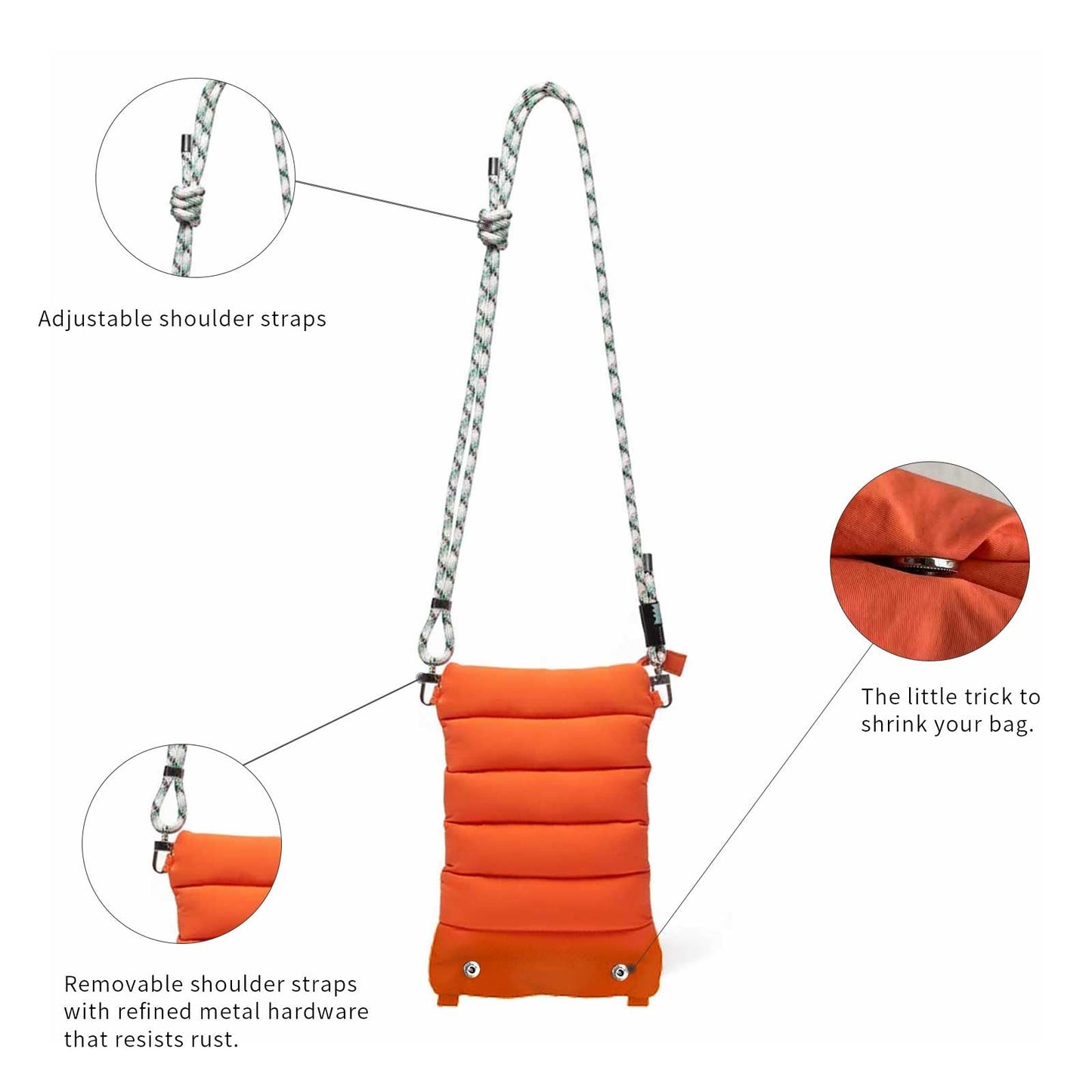 ACUARIO Crossbody Bag for Women, Tote Bag Purse for Work, Travel, Gym – Small Shoulder Bag, Stylish Women’s Tote Handbag BST202