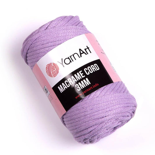 YarnArt Macrame Cord 3mm - Macrame Rope for Crafting, Knotting, Wall Hangings, and Home Decor - 60% Cotton 40% Viscose & Polyester, Soft and Durable (759-FOREST Green) BST220