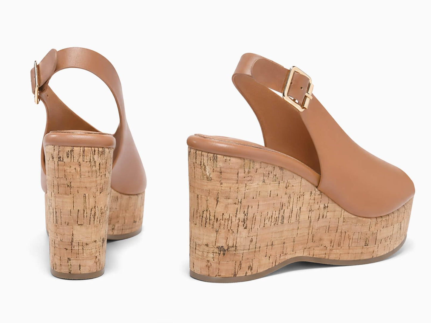 Coutgo Womens Platform Wedge Sandals Open Peep Toe Slingback Cork High Heels Summer Beach Shoes DD1210