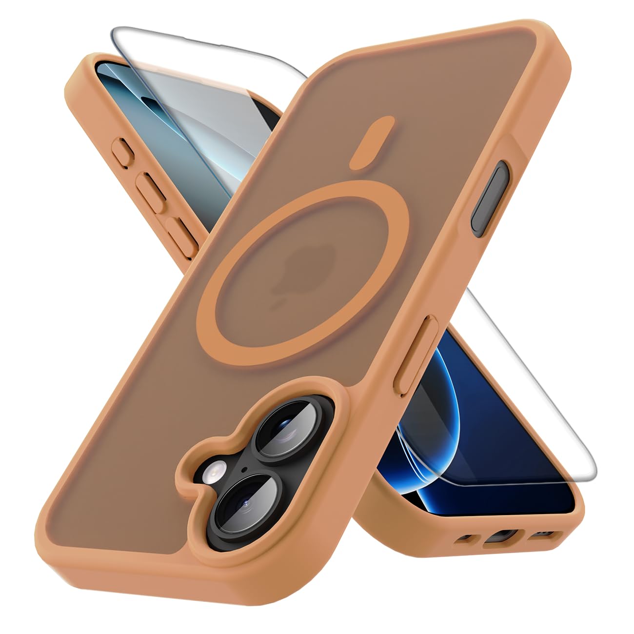 PinLiSheng for iPhone 17 Pro Max Case， Compatible with MagSafe, Shockproof Military-Grade Protection, Scratch-Resistant Back, Anti-Yellowing，Magnetic Phone Case for iPhone 17 Pro Max, Clear WN420
