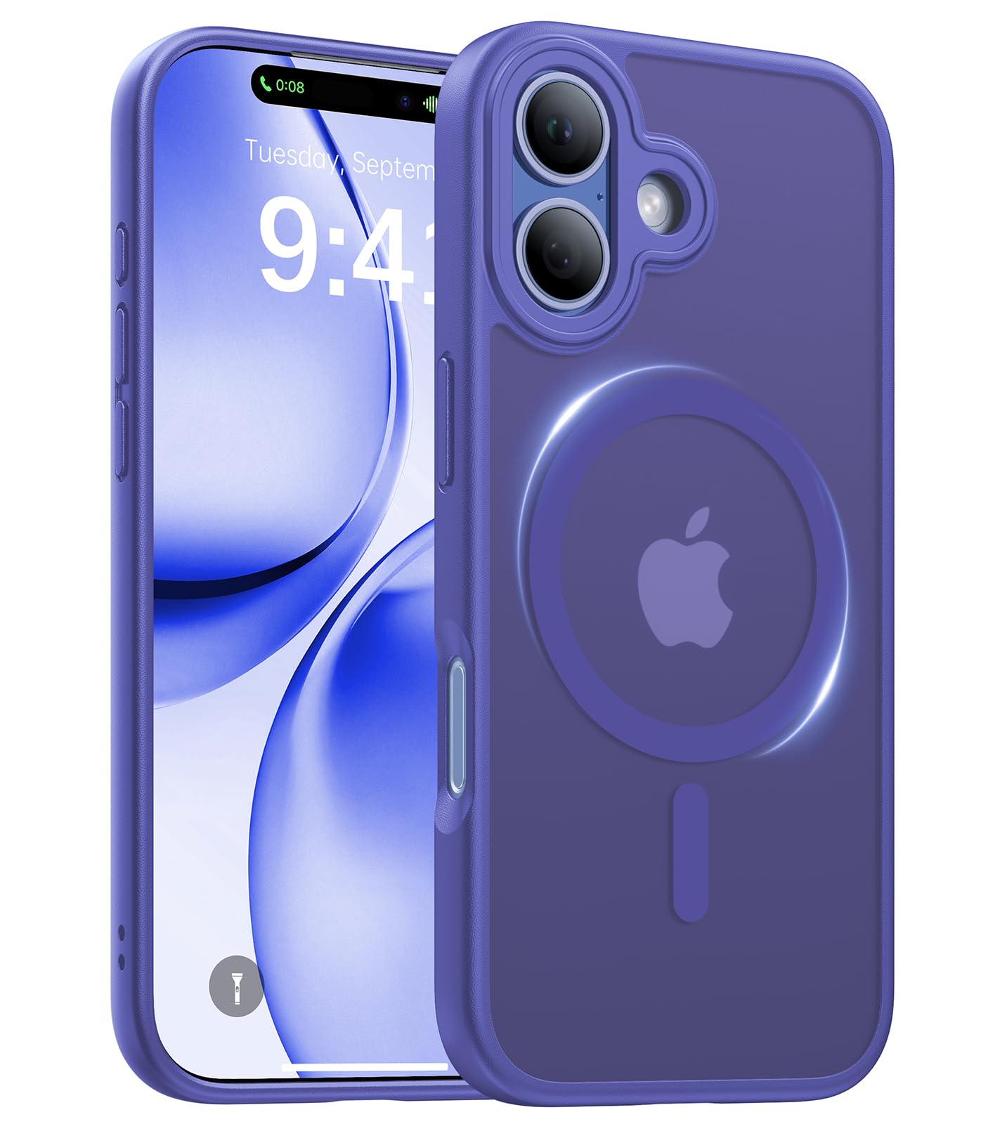 Magnetic for iPhone 17 Pro Max Case,[Anti-Slip][Compatible with MagSafe][Military Grade Drop Protection] Shockproof Protective Translucent Phone Case for iPhone 17 Pro Max Case,Wine Red WN420