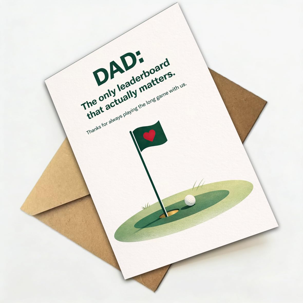 Memorial Fathers Day Card for Husband, Fathers Day Card for Husband in Heaven, Sympathy Fathers Day Gift, with Kraft Envelope and Gold Seal Sticker BST220