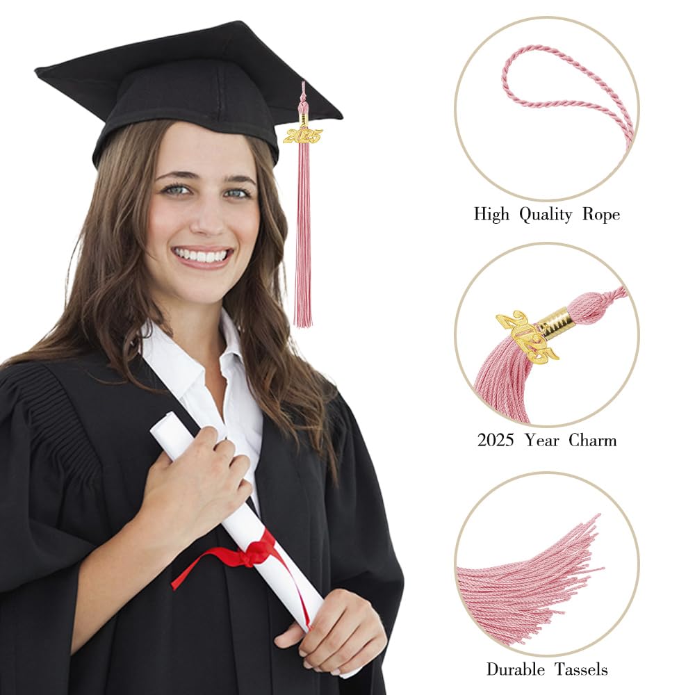 2026 Black Tassel Graduation with Charm,Graduation Cap Accessories,2026 Tassels for Caps Kindergarten Elementary School Middle School University Gifts for Students,Congrats Grad Ceremony Essentials BST220