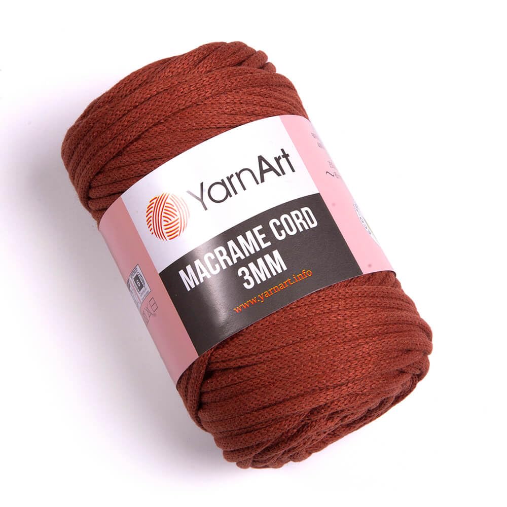 YarnArt Macrame Cord 3mm - Macrame Rope for Crafting, Knotting, Wall Hangings, and Home Decor - 60% Cotton 40% Viscose & Polyester, Soft and Durable (759-FOREST Green) BST220