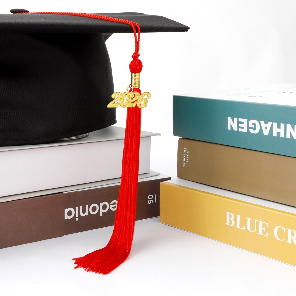 2026 Tassel Graduation 2 Pcs, 2026 Tassel Charm, Green Tassels, Graduation Cap Tassels 2026, Grad Cap Accessories for Graduate Hat Ceremonies Memorial Graduations Decorations BST220