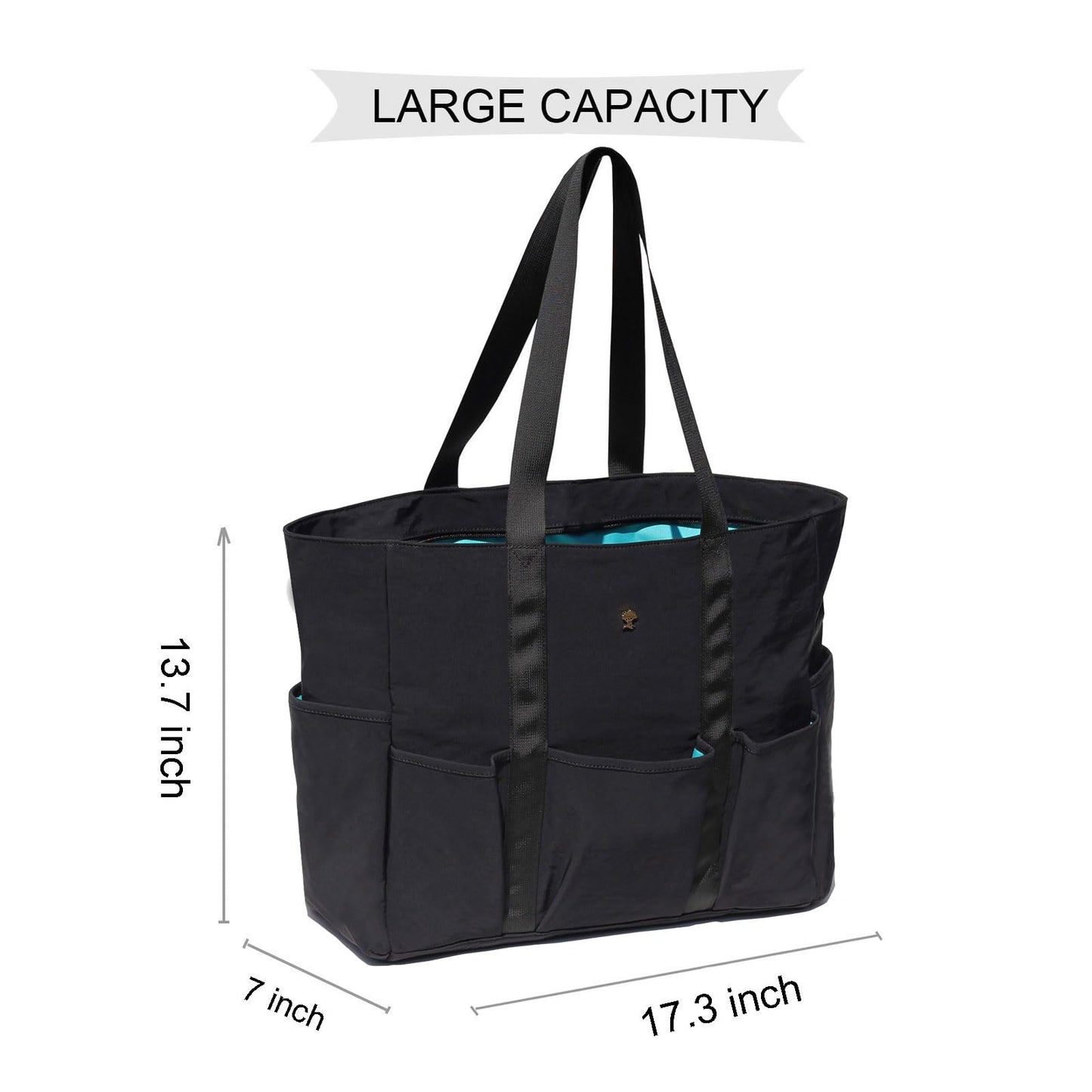 ESVAN Utility Tote Bag Weekender Duffle Bag with 13 Pockets - Perfect for Travel, Work, Gym, Beach, Teachers, and Nurses BST326H