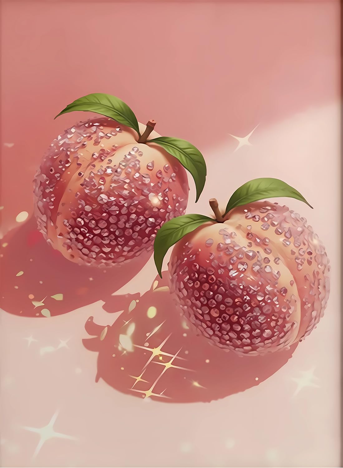 AIBOERL Cherry Diamond Art Kits for Adults,Cherry 5D Diamond Painting Kits for Adults Beginners,DIY Full Round Drill Diamond Dot Painting Gem Art Kits for Adult, Home Wall Decor 12x16Inch BST220