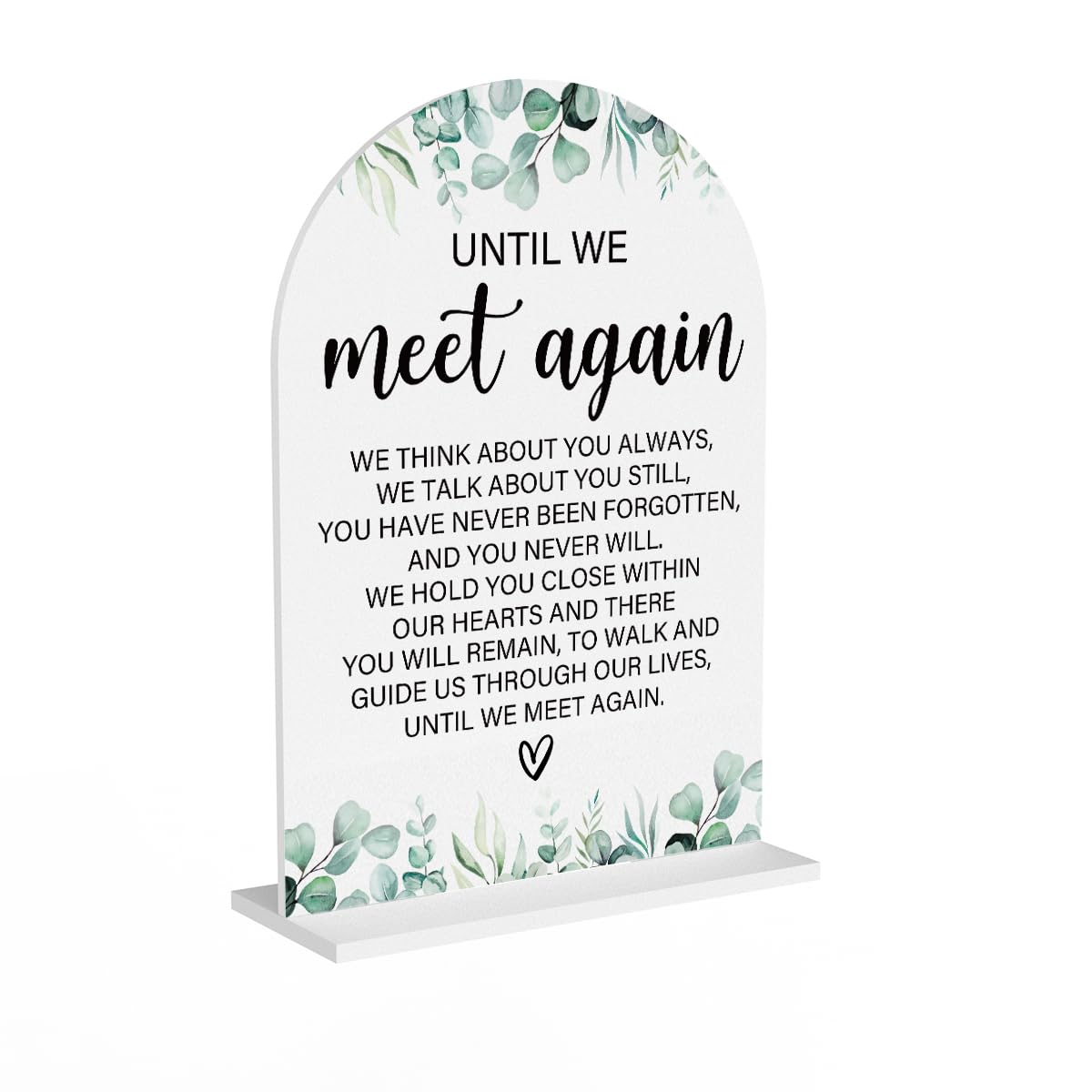 Acrylic Wedding Sign Bubble Send Off Signs for Ceremony Modern Calligraphy Arch Acrylic Table Top Signs for Wedding Reception and Event Party Table Decor (White Eucalyptus Leaves) BST326L