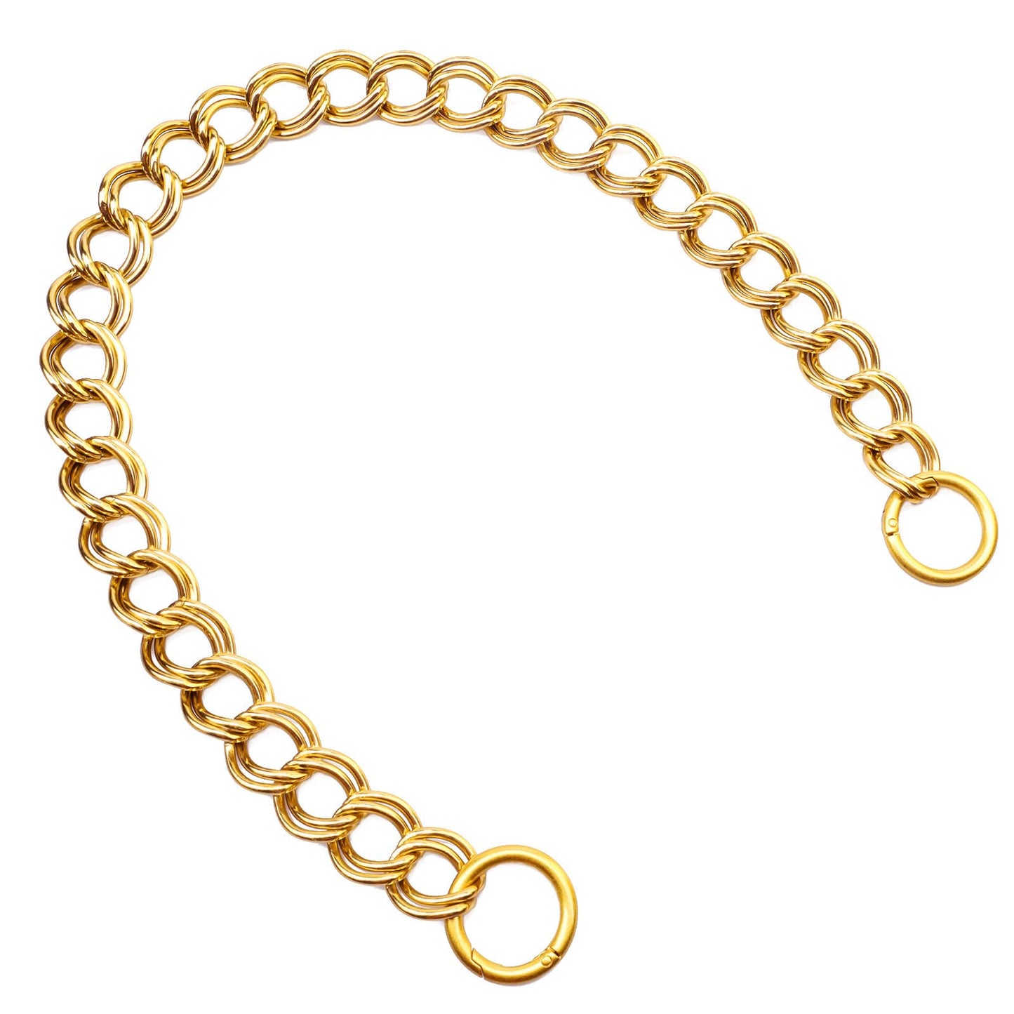 Errienpin 23.6 Inch Chunky Purse Chain Handles | Double Chain with Oversized O Ring | Short Strap Replacement for Handbags & Shoulder Bags(Antique Gold) BST220