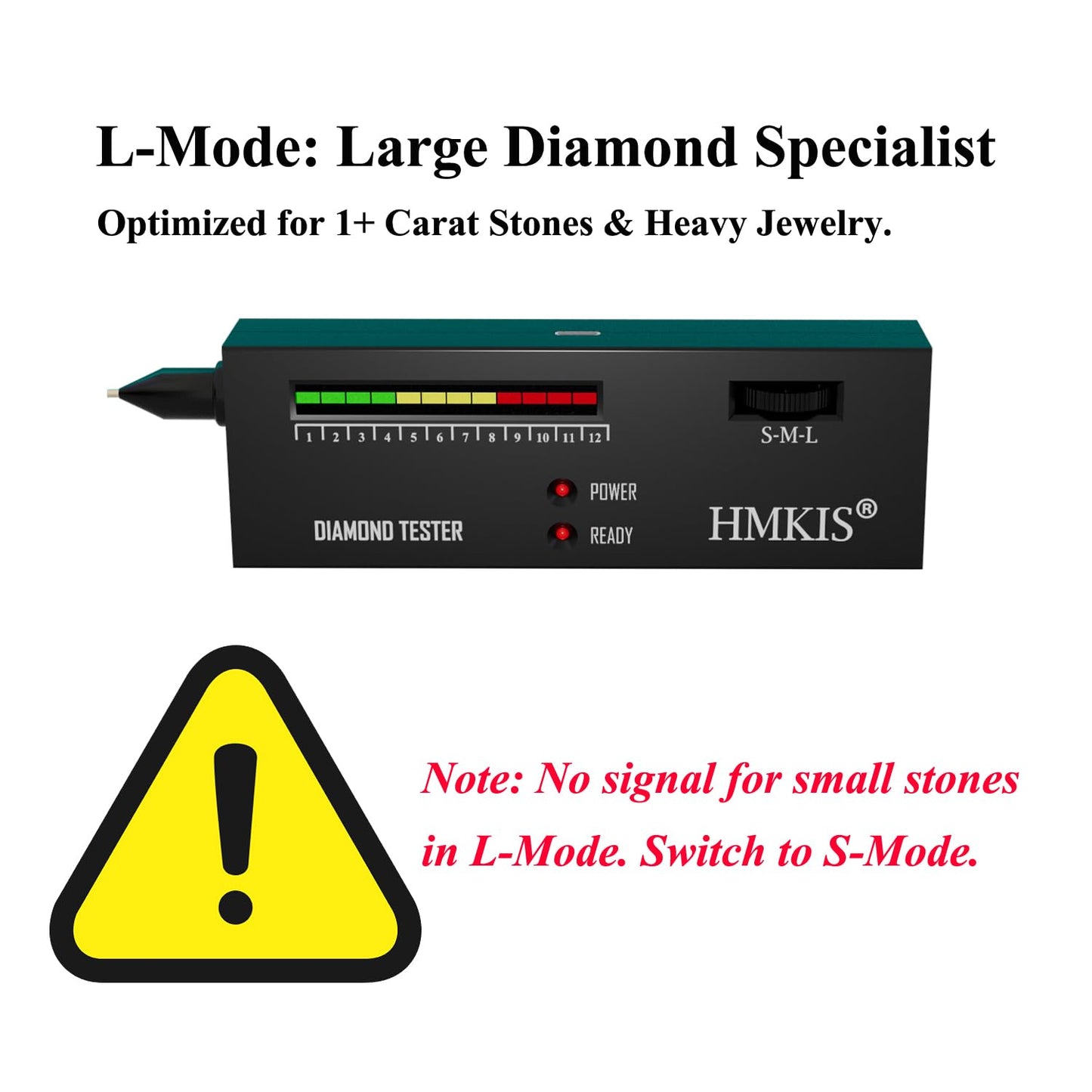 Professional Jewelry Diamond Tester with 60X Jewelry Loupe Magnifier 100a