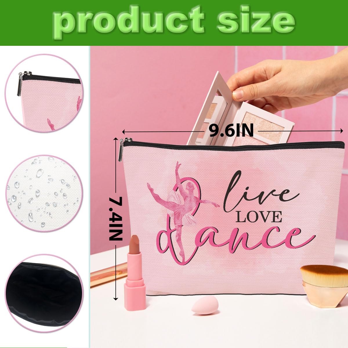 Funny Cat Gifts Makeup Bag Cat Gifts for Girls Cats Lover Cosmetic Bag | Cat Mom Gifts Cat Stuff Cosmetic Bag Toiletry Bag Zipper Pouch for Girls Female Sister Daughter Birthday Friendship BST202
