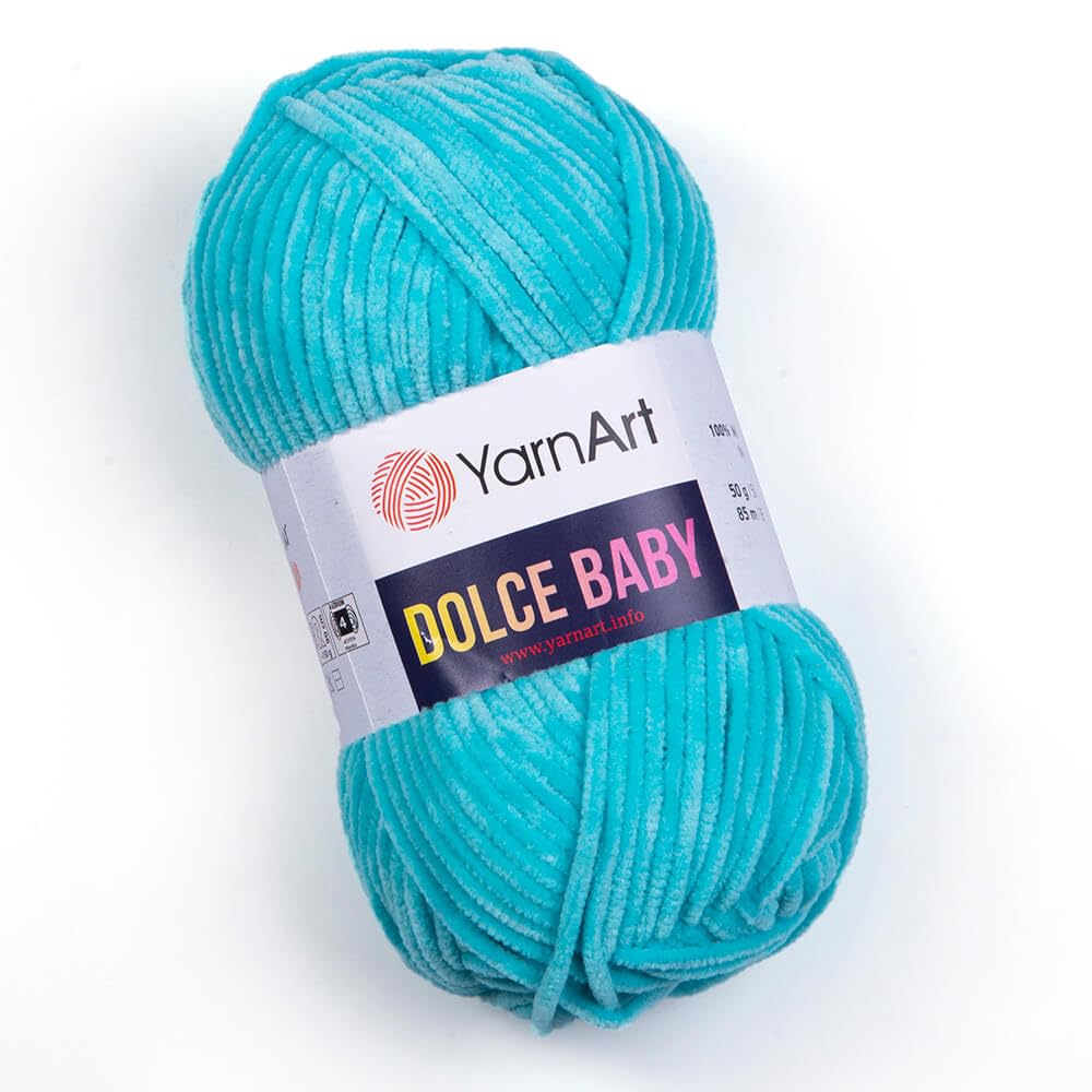 Yarnart Dolce Baby Yarn Soft Chenille Velvet Medium Blanket Amigurumi Yarn 50 Gram (1.76 oz) 93 Yards (850) BST220