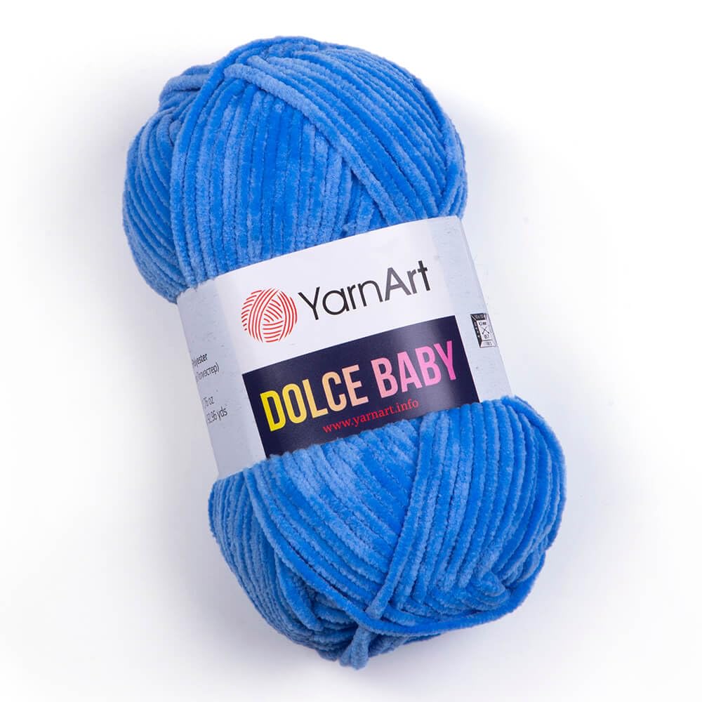 Yarnart Dolce Baby Yarn Soft Chenille Velvet Medium Blanket Amigurumi Yarn 50 Gram (1.76 oz) 93 Yards (850) BST220