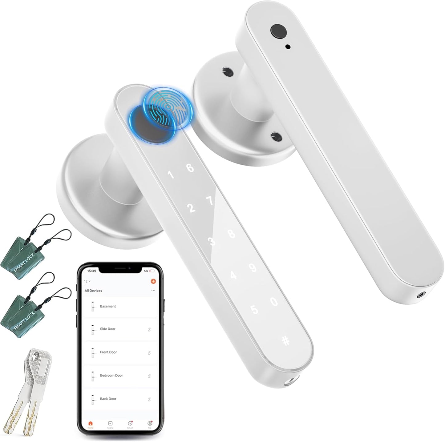 IKOED Smart Door Lock Keyless Entry Door Knob Upgraded 69