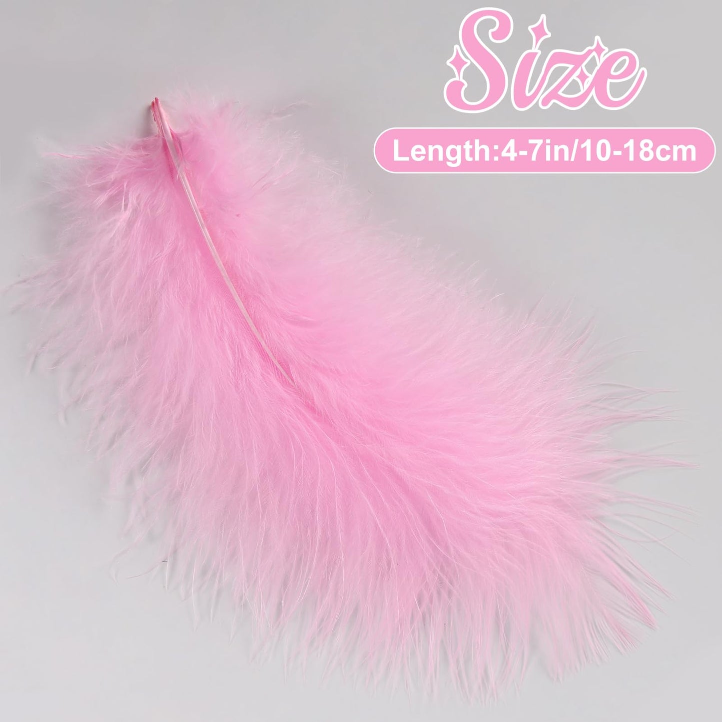 Fluffy Turkey Marabou Feathers 100pcs for Craft Dream Catcher Decoration - 4-7Inches Natural Feathers (Green) BST220