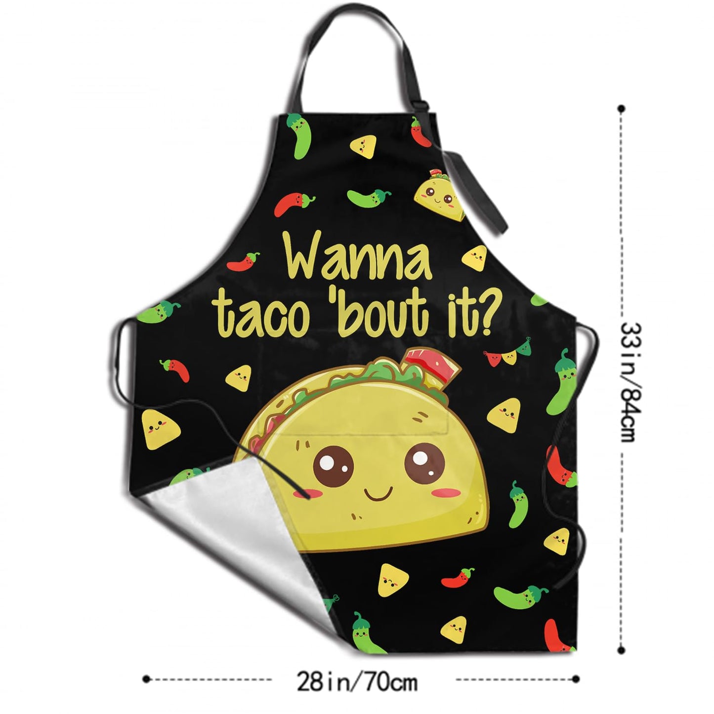 Giwawa Unisex Adult Apron Waterproof Stain Resistant Kitchen Cooking Apron with 2 Pockets for BBQ Grill Painting BST326H