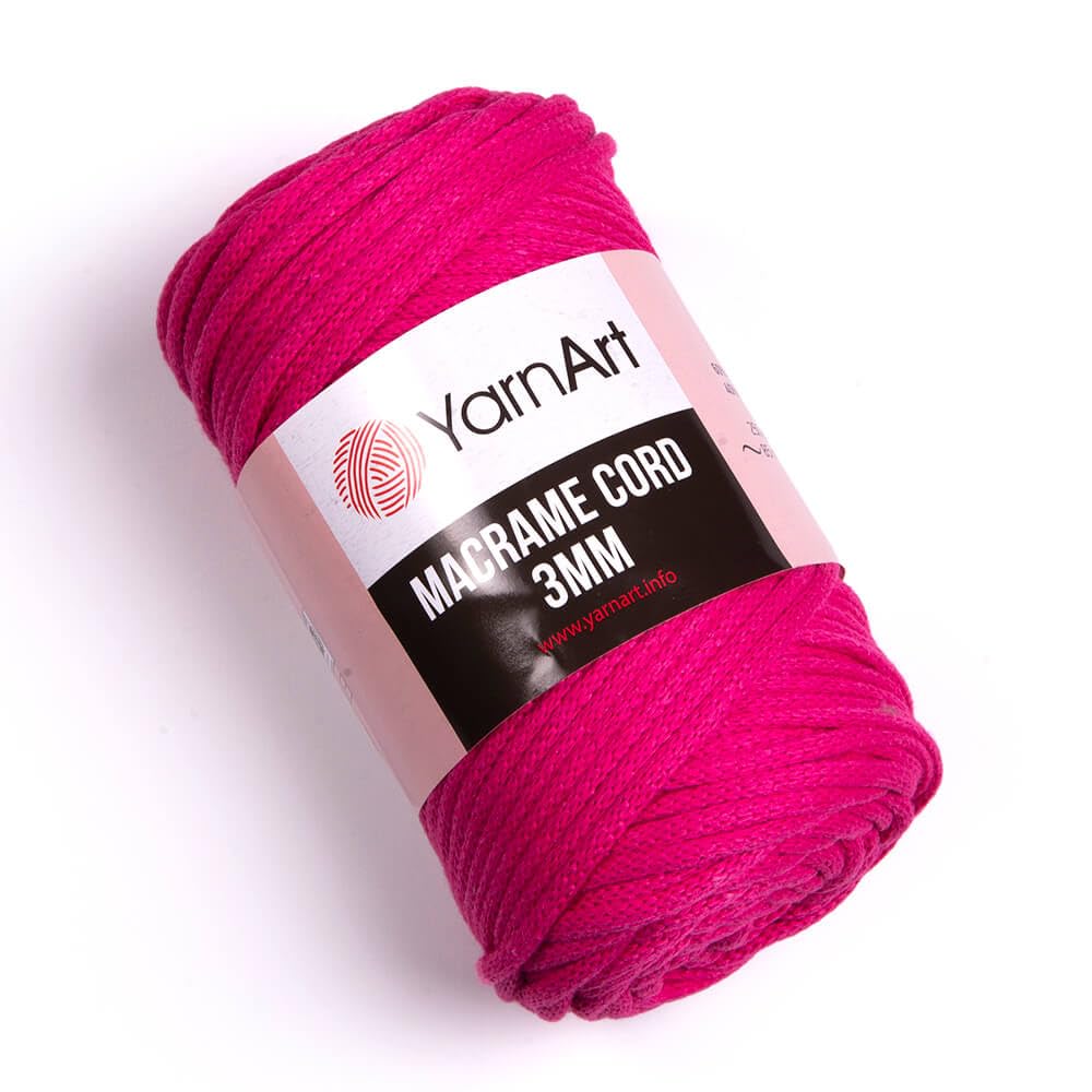 YarnArt Macrame Cord 3mm - Macrame Rope for Crafting, Knotting, Wall Hangings, and Home Decor - 60% Cotton 40% Viscose & Polyester, Soft and Durable (759-FOREST Green) BST220