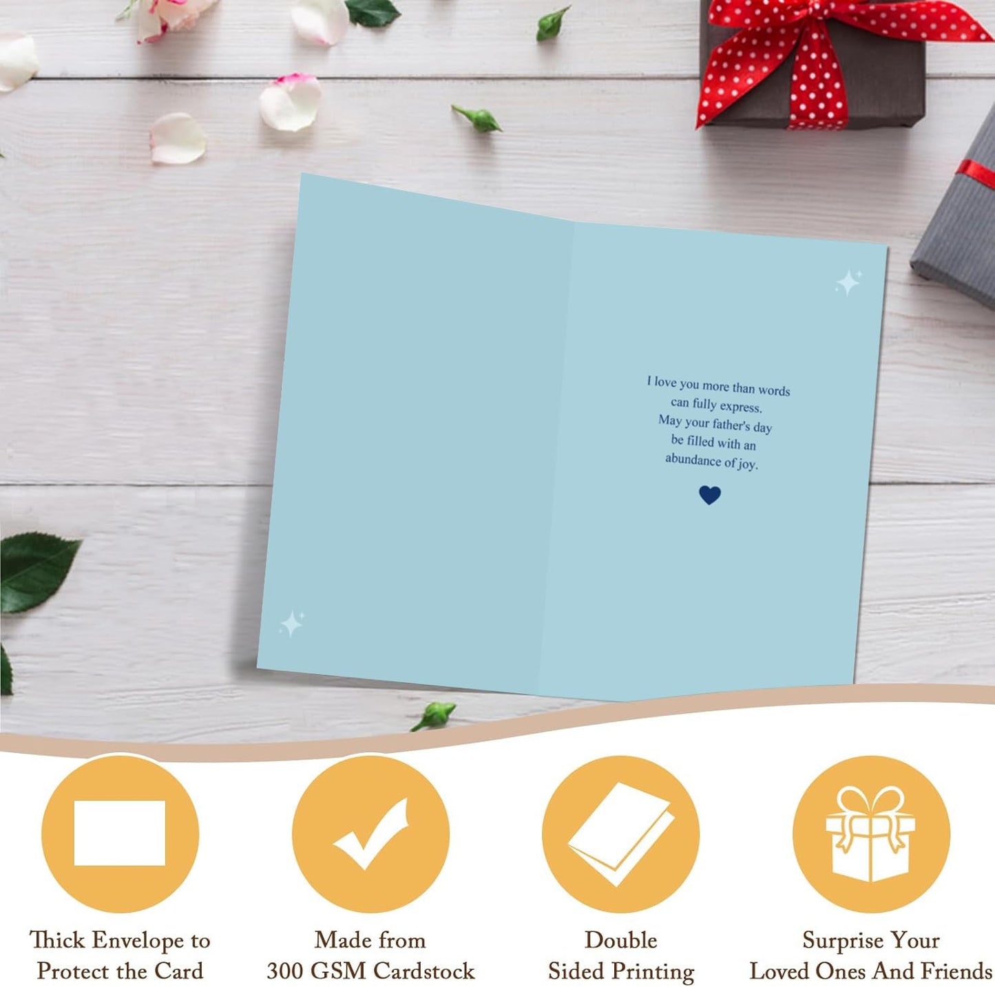 Funny Fathers Day Card for Dad Daddy Bonus Dad, Cute Cards for Fathers Day, Father's Day Cards from Son Daughter, Father's Day Cards Gift For Men Him BST202