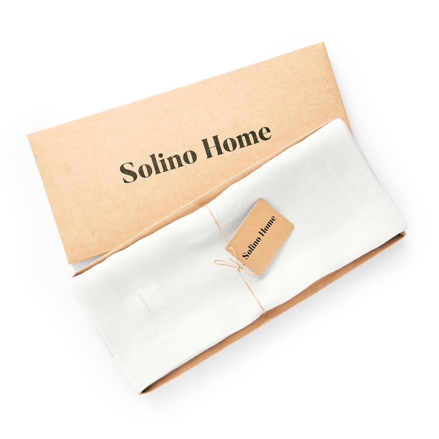 Solino Home 100% Pure Linen Dining Table Runner Cordovan, Sonoma 14 x 48 in | Table Runners for coffee tables, entryway tables and layered dresser styling | prewashed, relaxed drape | OEKO-TEX Certified BST326SOLH