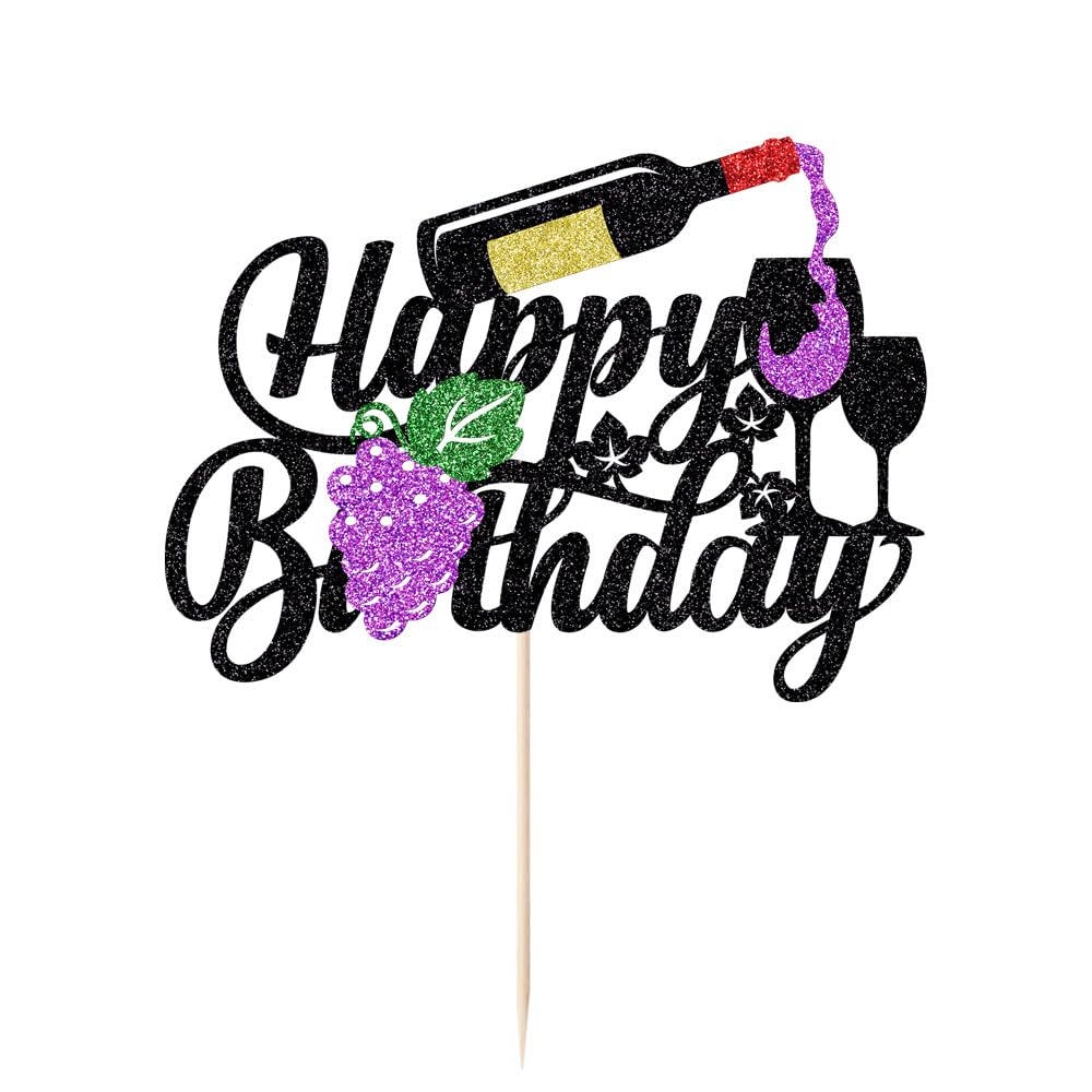 Music Happy Birthday Cake Topper，Roll Music Cake Decor Hip Hop Dancing Ball Cake Decorations，Guitar Note Birthday Party Supplies BST220