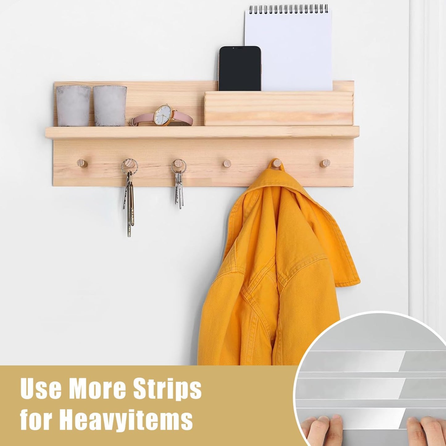 Double Sided Heavy Duty Extra Strong Adhesive Tape -Indoor/Outdoor General Purpose Nano Tape for securing Picture Frames, Carpets. - Reusable and Without Leaving Adhesive Marks (2 Pack) WN420