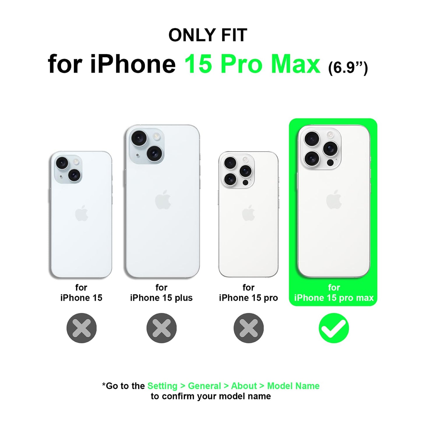 PULOKA for iPhone 14 Pro Transparent Case, Compatible with MagSafe, Clear Protector Slim Cover, Magnetic Phone Case for iPhone 14 Pro 6.1 inch Balck WN420