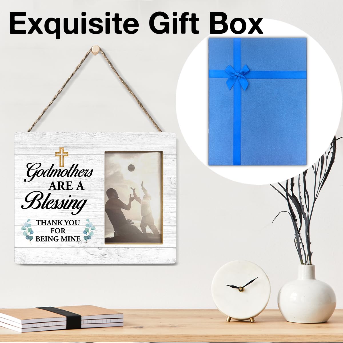 Yuzi-n Memorial Gifts for Loss of Brother Sympathy Wood Picture Frame | Remembrance Brothers Gifts, Memorial Picture Frame for 4x6 Inches Photo BST326H