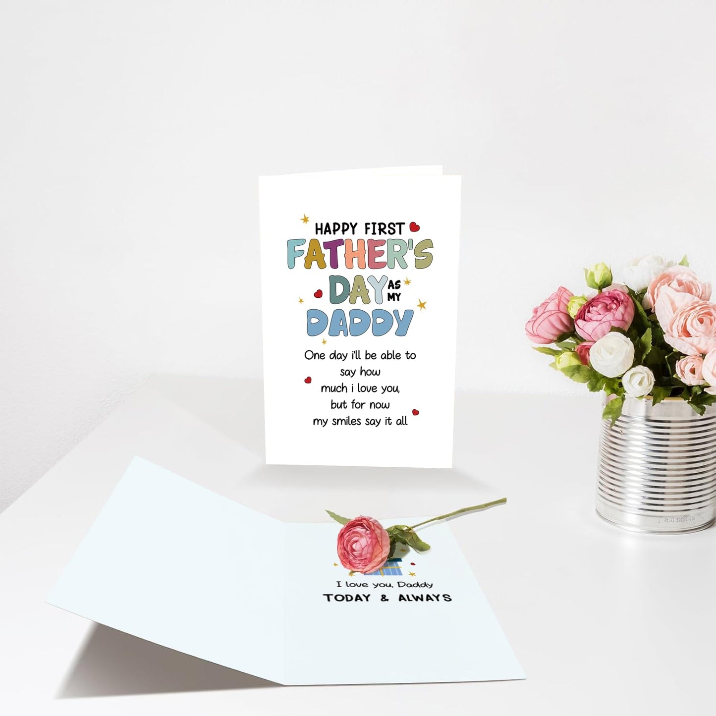 Funny Fathers Day Card for Dad Daddy Bonus Dad, Cute Cards for Fathers Day, Father's Day Cards from Son Daughter, Father's Day Cards Gift For Men Him BST202