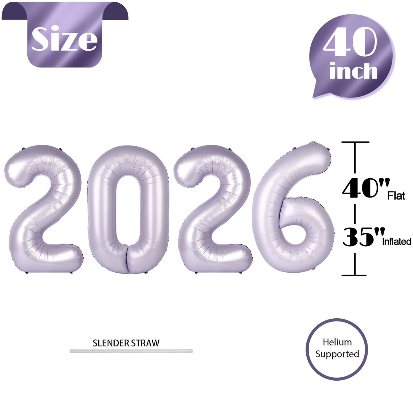 Light Brown 2026 Number Balloon, Light Brown Number Balloons 40 Inch, 2026 Balloon Birthday Decorations, 2026 Birthday Party Supplies, 2026 Graduation Party Favors, Class of 2026 Decorations BST326L