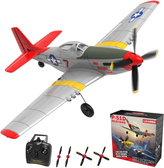 LEAMBE P-51D Mustang 4 Channel RC Plane RC Plane 60