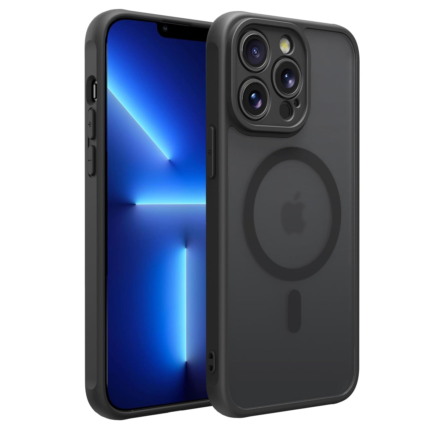 Magnetic for iPhone 17 Air Phone Case, [Compatible with MagSafe], Screen Protector X1, [Military Grade Drop Protection],Matte Finish,Slim,Shockproof,Protective (Black, iPhone 17 AIR) WN420