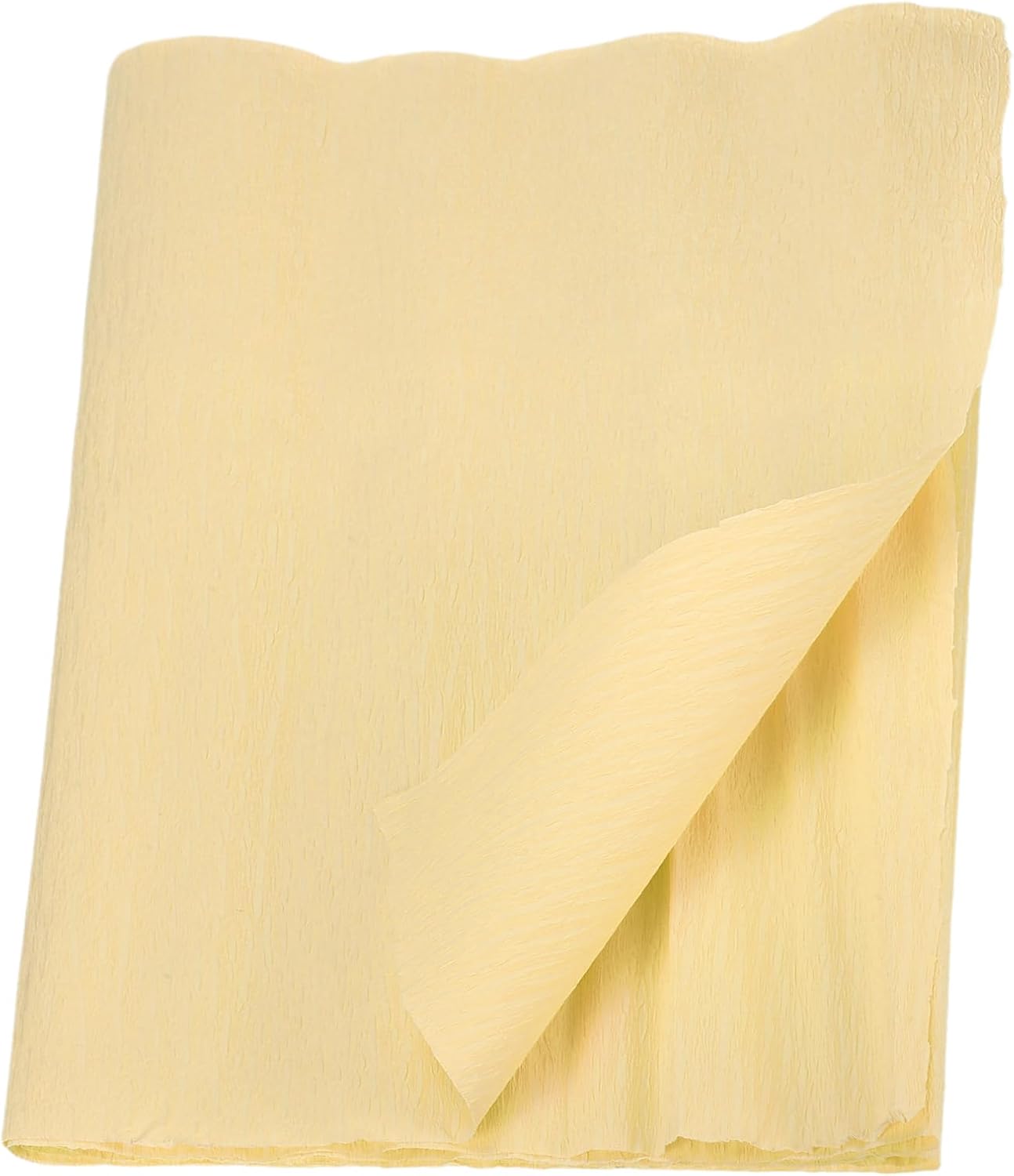 MECCANIXITY Crepe Paper Roll 7.5ft Long 20 Inch Wide for Wedding Ceremony Various Large Festivals Decoration, Light Champagne BST326L