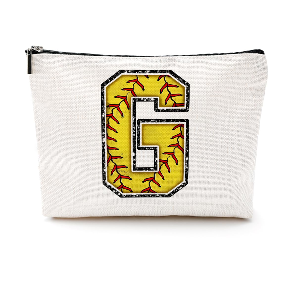 Soccer Gifts Initial Makeup Bag Soccer Girl Gifts Cosmetic Bag Letter D | Monogrammed Zipper Pouch Soccer Accessories for Girls Women Player Coaches Friend Graduation Birthday Gifts BST202