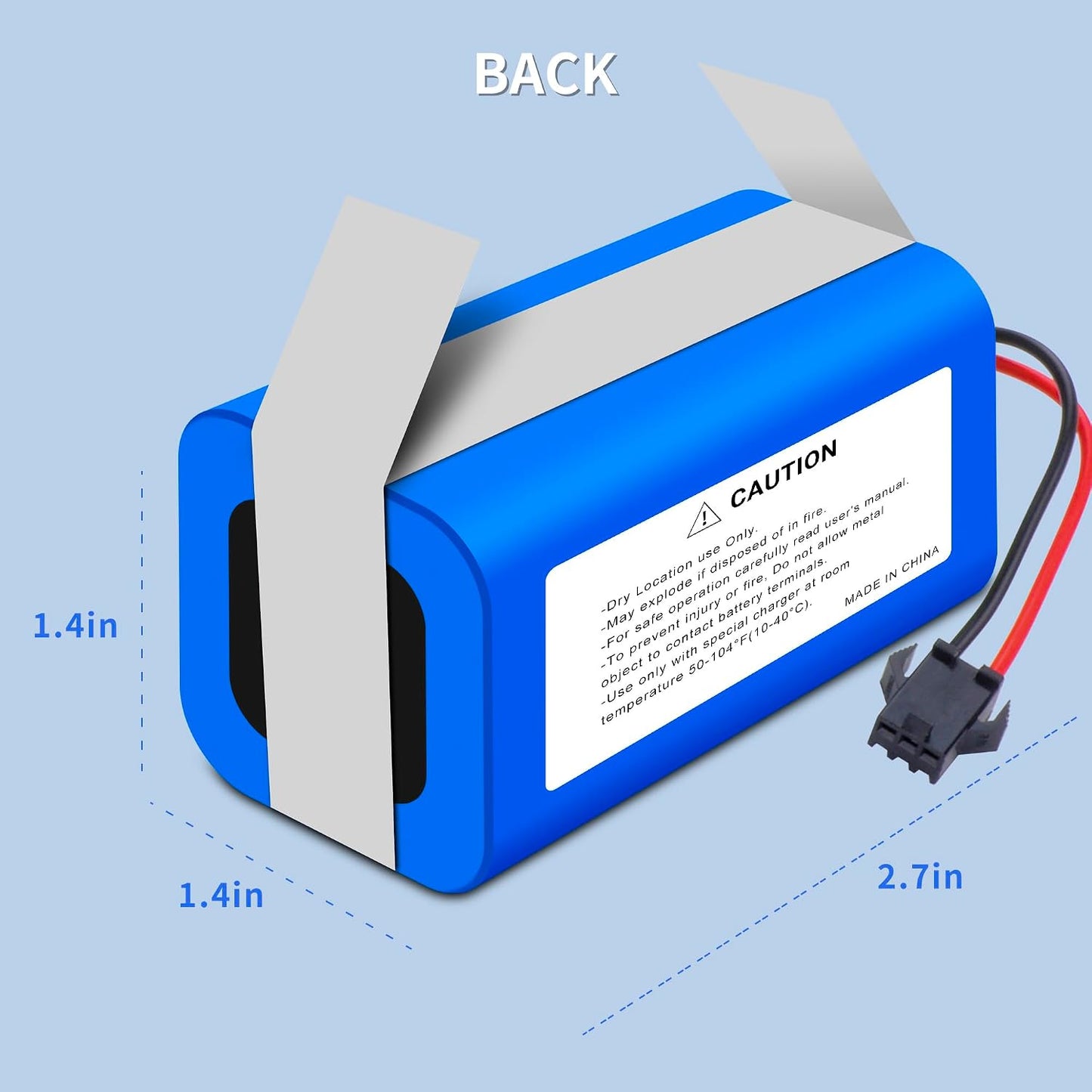 M210 Battery Replacement for Lefant, Compatible with Lefant M210 M210B M210P M213 M213S Robot Vacuum Cleaner 2000mAh12.8V Battery BST220