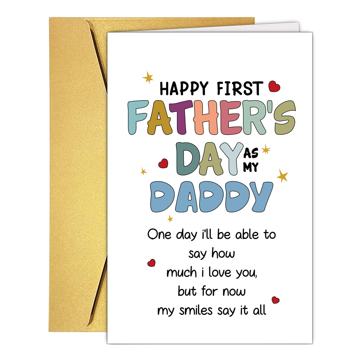 Funny Fathers Day Card for Dad Daddy Bonus Dad, Cute Cards for Fathers Day, Father's Day Cards from Son Daughter, Father's Day Cards Gift For Men Him BST202