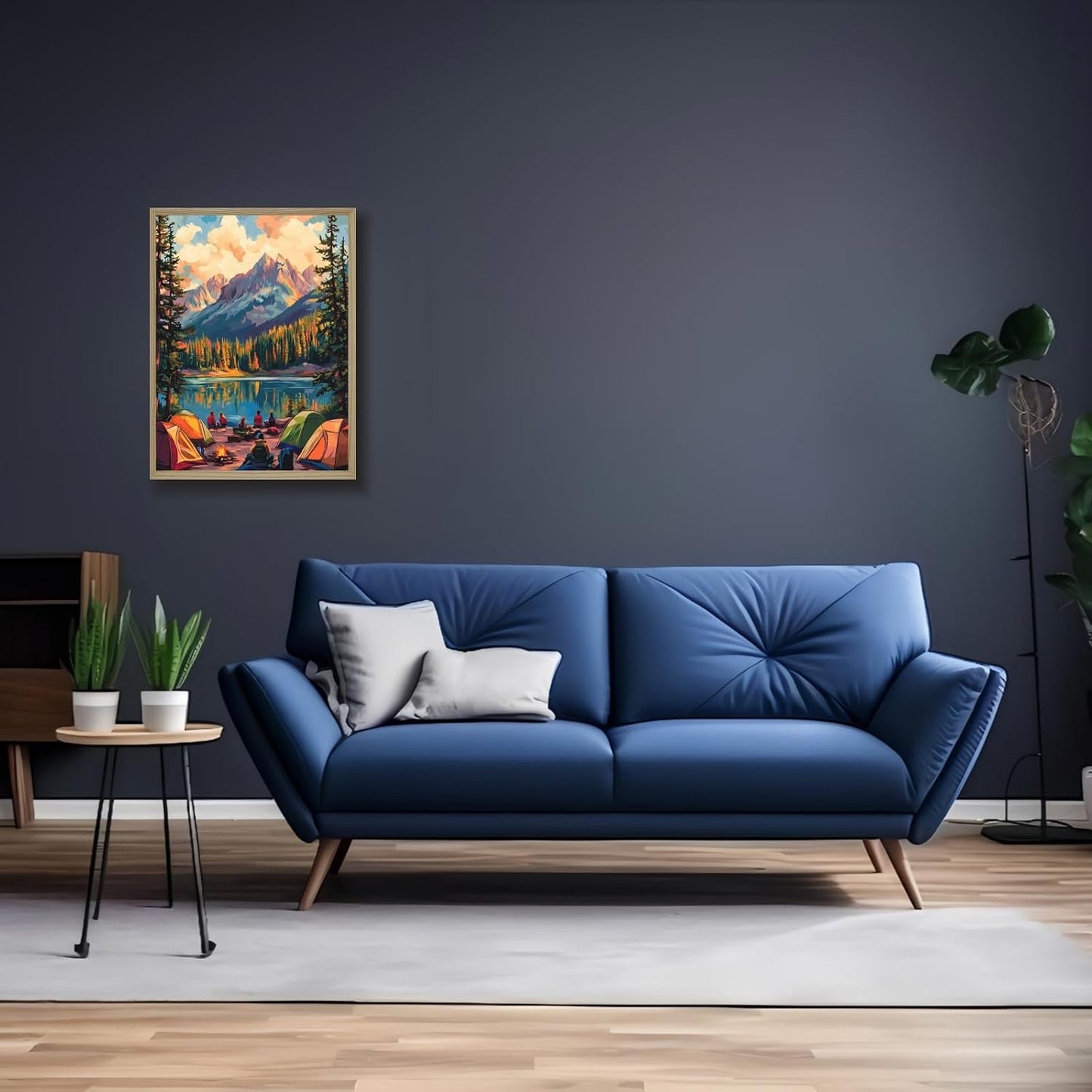 Mosaflare Sunset Landscape Paint by Numbers for Adults Beginner 16X20 inch | Lake Adult Paint by Number Kits on Canvas, DIY Acrylic Oil Easy Painting by Numbers for Home Wall Decor (Without Frame) BST326L