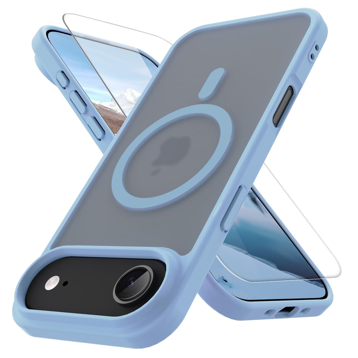 PinLiSheng for iPhone 17 Pro Max Case， Compatible with MagSafe, Shockproof Military-Grade Protection, Scratch-Resistant Back, Anti-Yellowing，Magnetic Phone Case for iPhone 17 Pro Max, Clear WN420